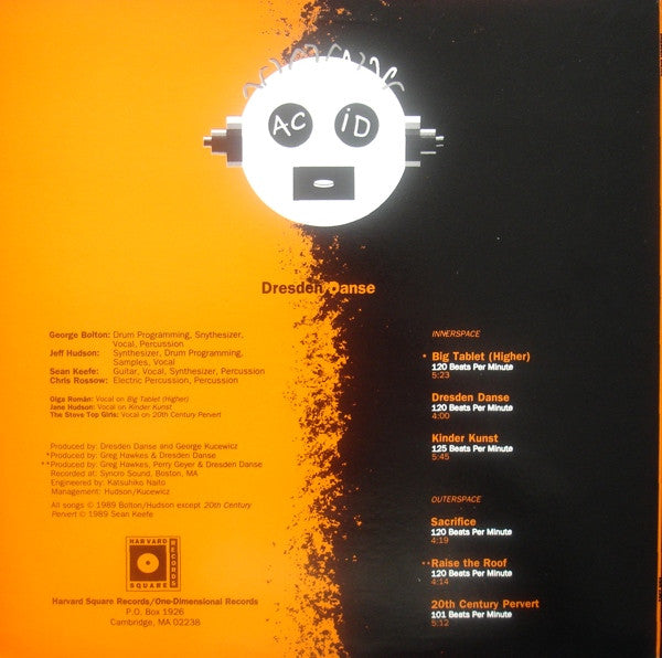 Dresden Danse - Acid - Mint- LP Record 1989 Harvard Square USA Vinyl - Electronic / Acid House / Industrial - Shuga Records