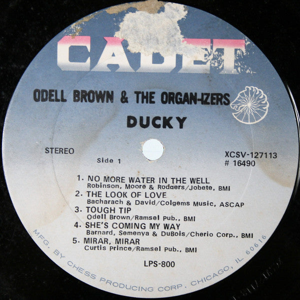 Odell Brown & The Organ-izers - Ducky - VG+ LP Record 1968 Cadet Stereo Original Press Stereo Vinyl - Jazz-Funk / Soul-Jazz - Shuga Records