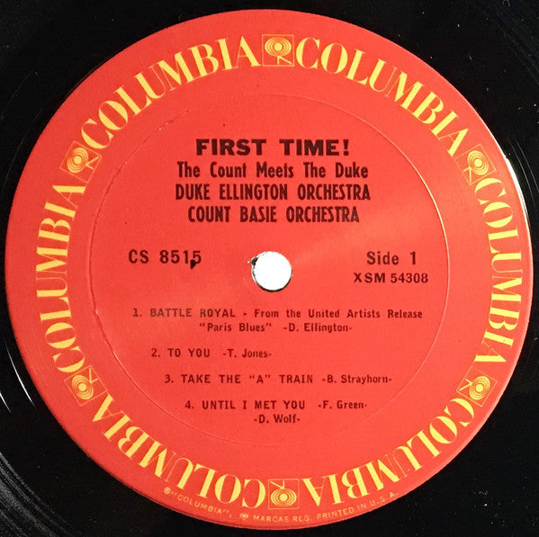 Duke Ellington And Count Basie - First Time! The Count Meets The Duke (1962) - VG+ LP Record 1970 Columbia USA Vinyl - Jazz / Big Band / Swing - Shuga Records