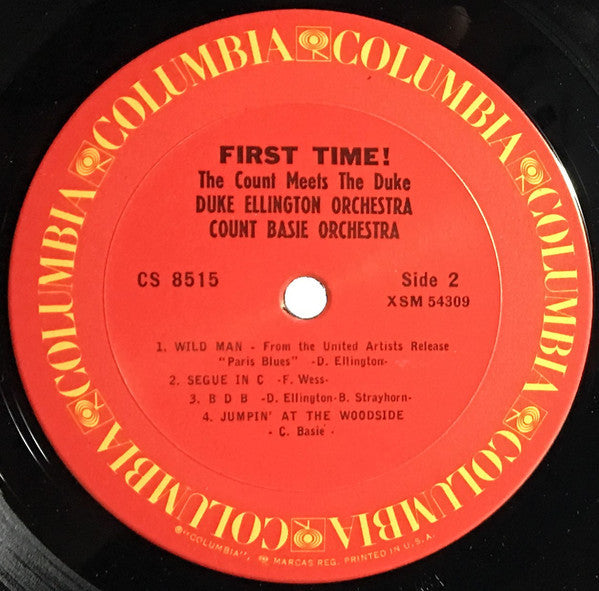 Duke Ellington And Count Basie - First Time! The Count Meets The Duke (1962) - VG+ LP Record 1970 Columbia USA Vinyl - Jazz / Big Band / Swing - Shuga Records