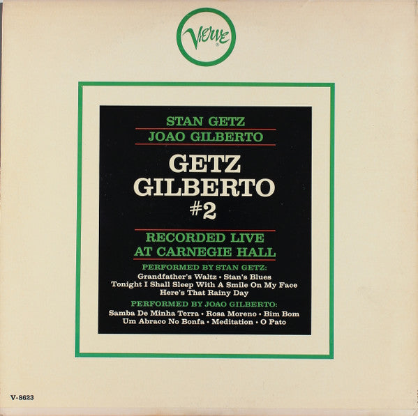 Stan Getz - Joao Gilberto – Getz / Gilberto #2 - VG LP Record 1966 Verve Capitol Record Club Vinyl - Jazz / Bossa Nova / Hard Bop - Shuga Records