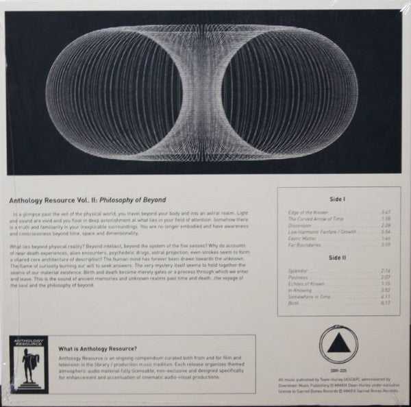 Dean Hurley - Anthology Resource Vol. II: Philosophy of Beyond - Mint- LP Record 2019 Sacred Bones Black Promo Vinyl & Download - Electronic / Ambient / Experimental - Shuga Records
