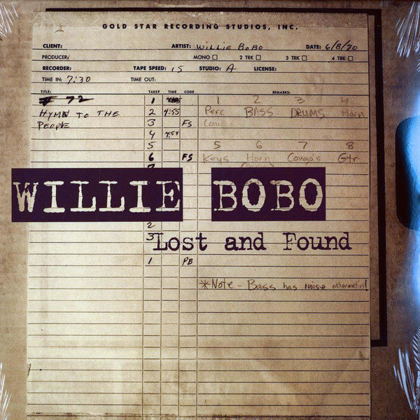 Willie Bobo - Lost And Found (Demo Tapes 1970-1976) - Mint- 2 LP Record 2006 Concord USA vinyl - Jazz-Funk / Latin / Soul