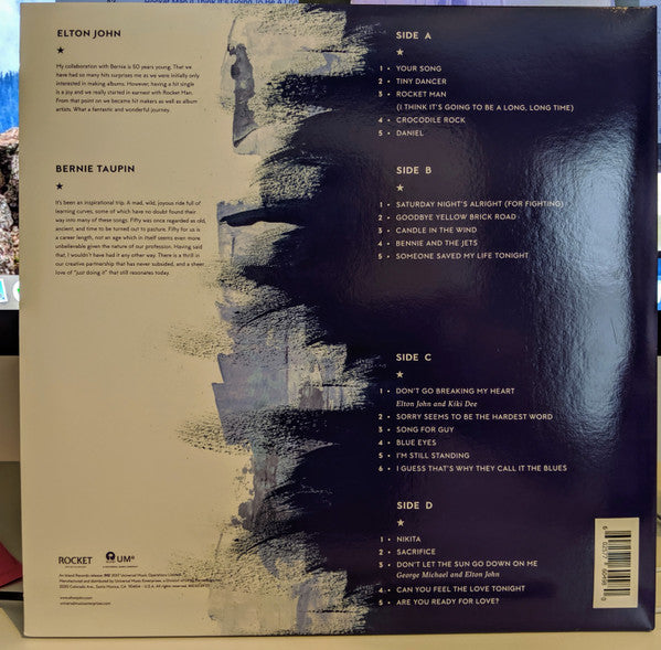 Elton John - Diamonds (2017) - Mint- 2 LP Record 2019 Island Target Exclusive Blue Translucent Vinyl - Pop Rock / Classic Rock / Soft Rock - Shuga Records