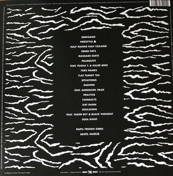 Freddie Gibbs & Madlib - Bandana - Mint- LP Record 2019 RCA Madlib Invazion USA Vinyl & Insert - Hip Hop / Boom Bap / Jazzy Hip-Hop - Shuga Records