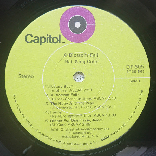 Nat King Cole - Walkin' My Baby Back Home / A Blossom Fell - VG+ 2 LP Record 1970 Capitol USA Vinyl - Jazz / Swing / Vocal - Shuga Records