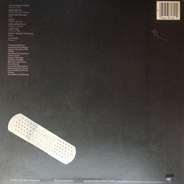 Walter Jackson - Tell Me Where It Hurts - VG+ LP Record 1981 Columbia USA Vinyl - Soul / Funk - Shuga Records