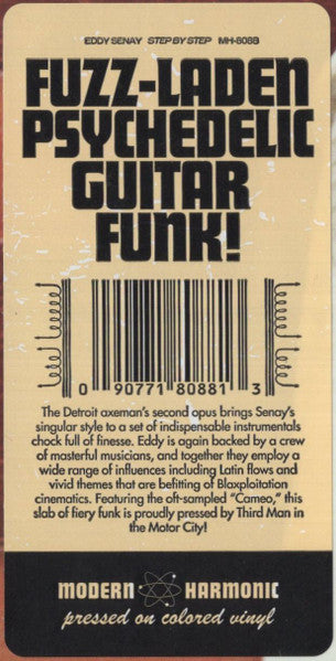 Eddy Senay - Step By Step (1972) - New LP Record 2019 Modern Harmonic White Vinyl - Funk / Detroit - Shuga Records