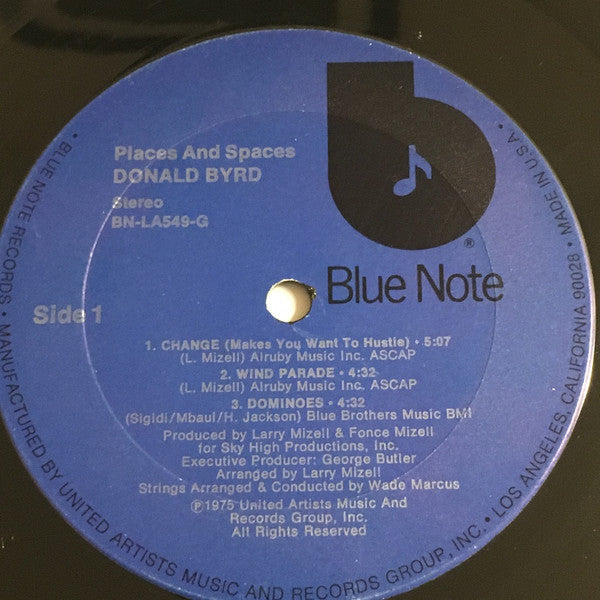 Donald Byrd - Places and Spaces - VG+ LP Record 1975 Blue Note USA Original Vinyl - Jazz / Jazz-Funk - Shuga Records