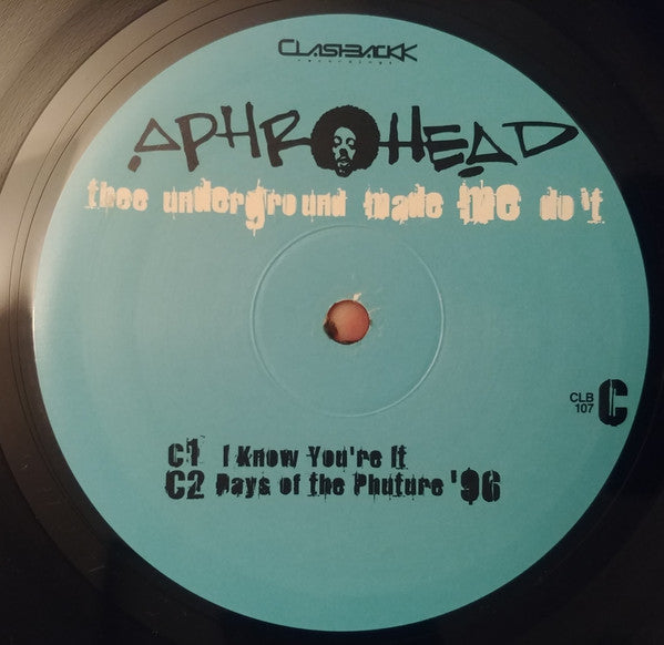 DAMAGED COVER - Aphrohead (Felix Da Housecat) - Thee Underground Made Me Do It - New 2 LP Record 2002 Clashbackk Dust Traxx USA Vinyl - Chicago House / Techno - Shuga Records