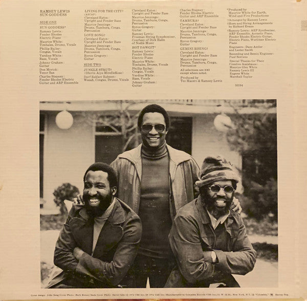 Ramsey Lewis - Sun Goddess VG+ LP Record 1974 Columbia USA Vinyl - Jazz-Funk / Soul-Jazz - Shuga Records
