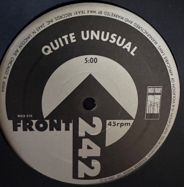 Front 242 - Interception - Mint- 12" EP Record 1987 Wax Trax! USA Vinyl - Electronic / EBM - Shuga Records