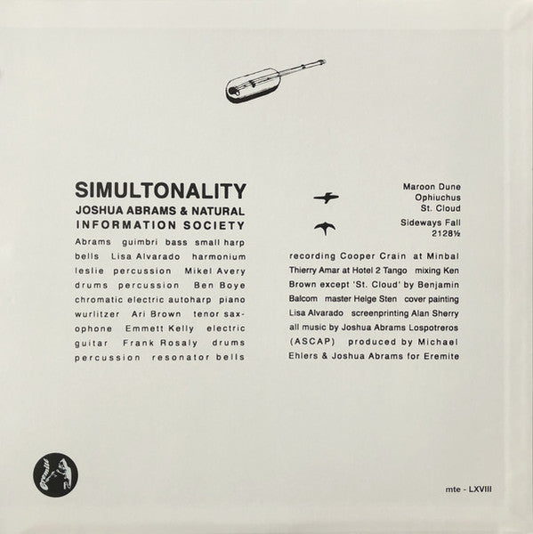 Joshua Abrams & Natural Information Society - Simultonality - New LP Record 2017 Eremite USA 2nd Press Vinyl & Metallic Turquoise Cover - Avant-garde Jazz