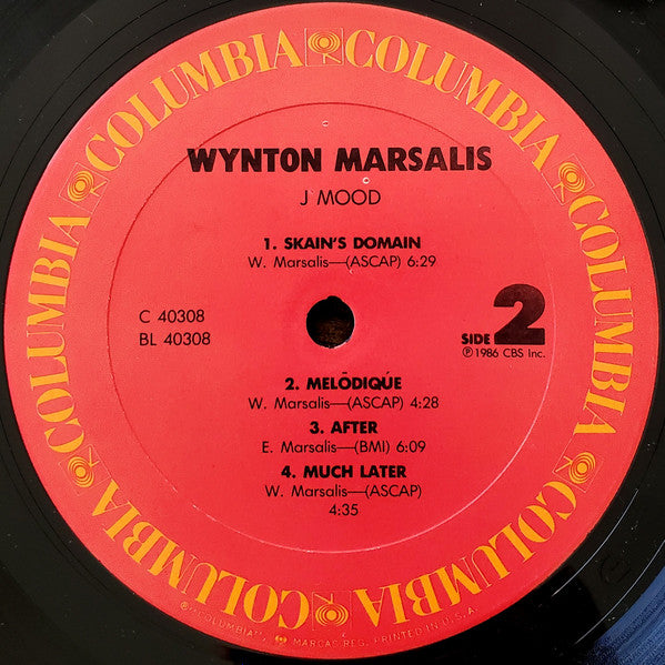 Wynton Marsalis - J Mood - Mint- LP Record 1986 Columbia USA Vinyl - Contemporary Jazz - Shuga Records
