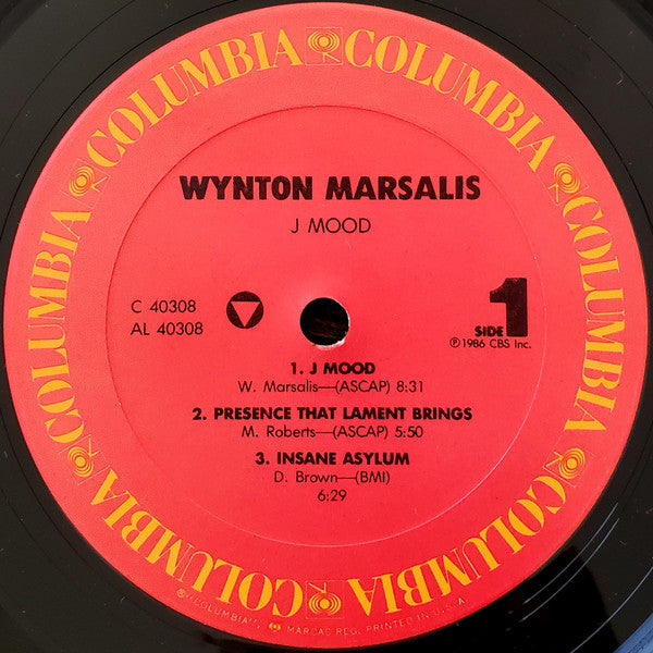Wynton Marsalis - J Mood - Mint- LP Record 1986 Columbia USA Vinyl - Contemporary Jazz - Shuga Records
