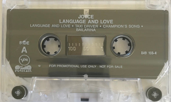Joyce - Language And Love - Mint- Cassette 1991 Verve Forecast USA Advance Promo Tape - Latin Jazz / MPB / Samba - Shuga Records