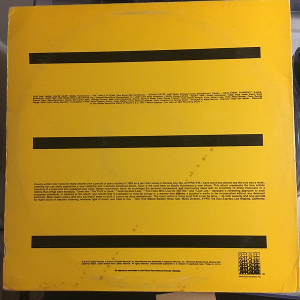 Bobby Hutcherson - Natural Illusions (1972) - Mint- LP Record 1981 Applause USA Vinyl - Jazz / Jazz-Funk - Shuga Records