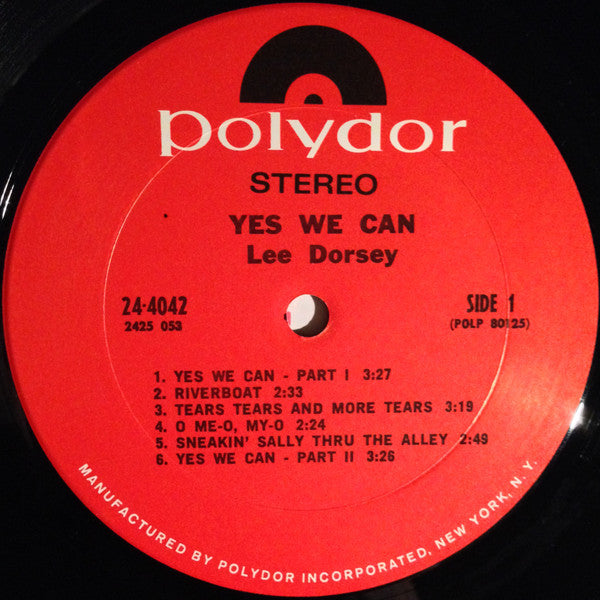 Lee Dorsey - Yes We Can - VG (VG- low grade cover) LP Record 1970 Polydor USA Original Vinyl - Soul / Funk / Bayou Funk - Shuga Records