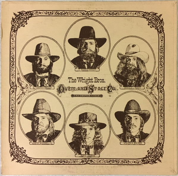 The Wright Brothers Overland Stage Company - Cornfield Cowboys - VG+ LP Record 1975 Wright & Perry USA Private Press Vinyl, Insert & Booklet - Bluegrass / County / Country Rock - Shuga Records