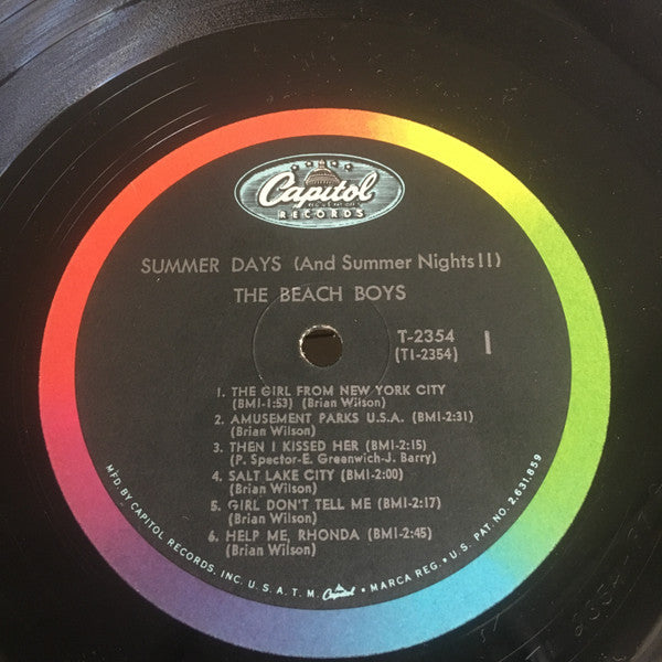 The Beach Boys - Summer Days (And Summer Nights!!) - VG LP Record 1965 Capitol USA Vinyl - Pop Rock / Surf - Shuga Records