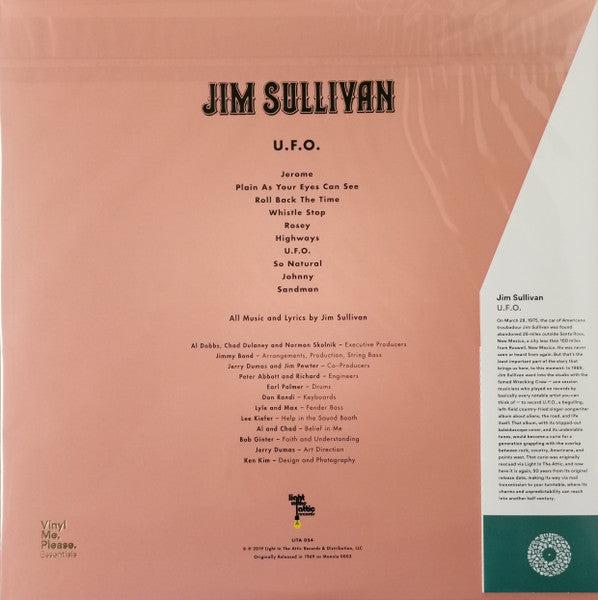 Jim Sullivan - The Awakening (1969) - New LP Record 2019 Light In The Attic Vinyl Me Please Coke Bottle Clear 180 gram Vinyl - Psychedelic Rock / Folk Rock - Shuga Records