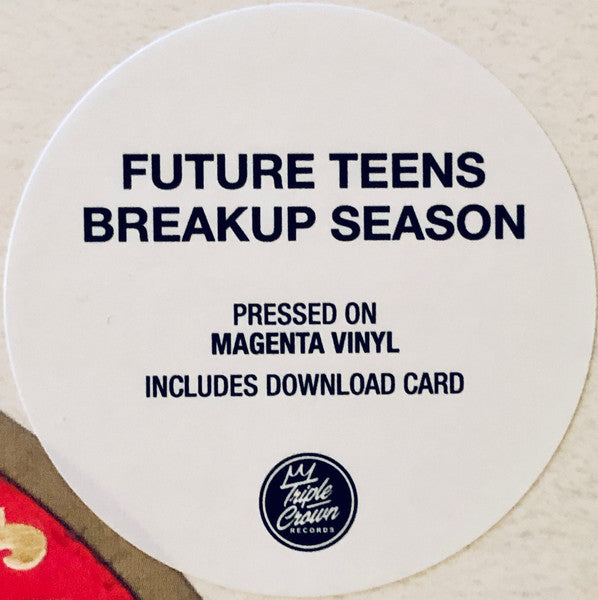 Future Teens - Breakup Season - New LP Record 2019 USA Take This To Heart Records Magenta Vinyl & Download - Pop Rock / Indie Rock - Shuga Records
