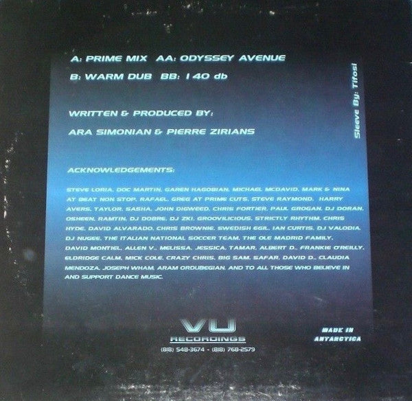 Sweet Drop - Final Prayer E.P. - VG+ 12" Single Record 1996 VU Recordings USA Vinyl - House / Trance