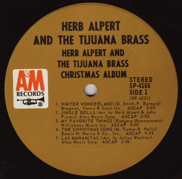 Herb Alpert & The Tijuana Brass - Christmas Album (1968) - VG+ LP Record 1968 A&M USA Original Press Vinyl - Jazz / Jazz Latin / Holiday - Shuga Records