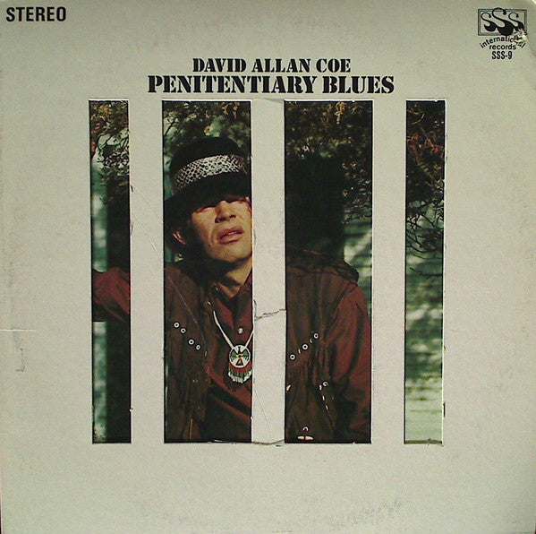 David Allan Coe - Penitentiary Blues - VG+ LP Record 1969 SSS USA Original Vinyl & Die Cut Cover - Electric Blues / Country Blues / Harmonica Blues - Shuga Records