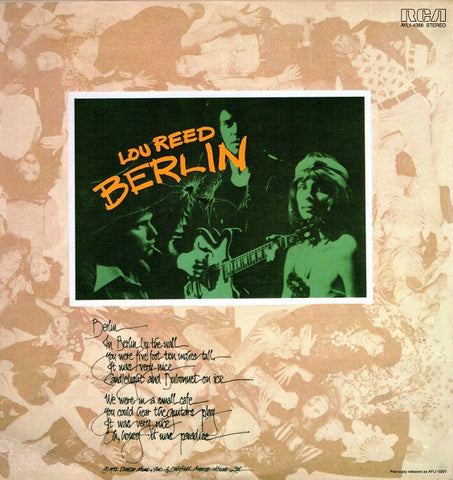 Lou Reed – Berlin (1973) - VG+ LP Record 1983 RCA USA Vinyl - Art Rock / Glam
