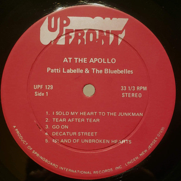Patti LaBelle & The Bluebelles – At The Apollo - Mint- LP Record 1960s UpFront Vinyl - Soul / R&B - Shuga Records