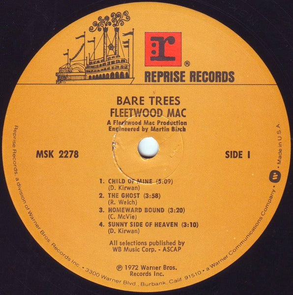 Fleetwood Mac - Bare Trees - VG+ LP Record 1977 Reprise Stereo Vinyl - Pop Rock - Shuga Records
