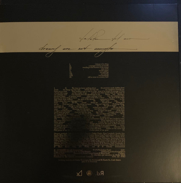 Telefon Tel Aviv - Dreams Are Not Enough - New 2 LP Record 2019 Ghostly International USA Vinyl & Download - Electronic / Ambient / IDM - Shuga Records