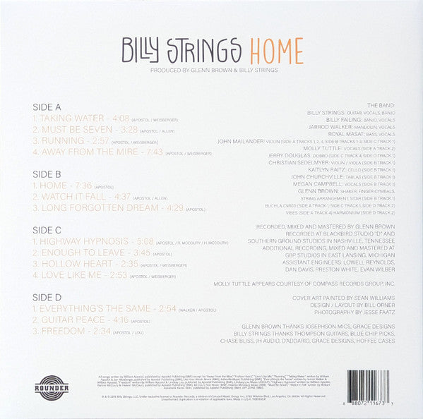 Billy Strings - Home - New (Opened to verfiy) 2 LP Record 2019 Rounder Original 1st Press Vinyl & Sticker - Bluegrass - Shuga Records