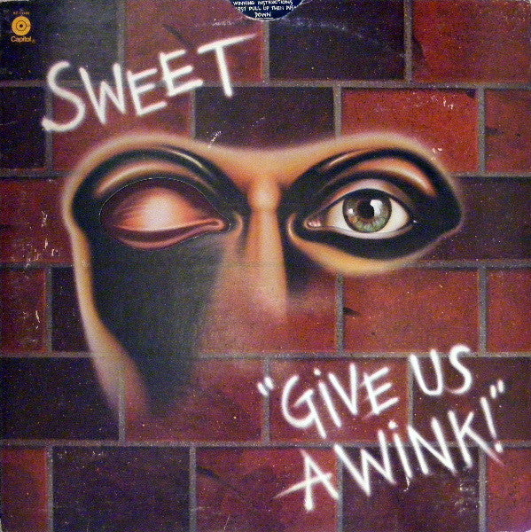 Sweet - Give Us A Wink - VG+ LP Record 1976 Capitol USA Vinyl - Glam Rock / Art Rock - Shuga Records