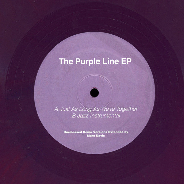 Marc Davis - The Purple Line EP - Just As Long As We're Together (Prince) - New 12" Single Record 2019 Marc Davis USA Vinyl - Chicago Disco / Jazz-Funk / Funk - Shuga Records