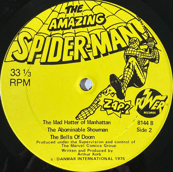 The Amazing Spider-Man - The Invasion Of The Dragon-Men Vol. II - Near Mint- LP Record 1974 Power USA Vinyl - Comic Book Story / Children's - Shuga Records