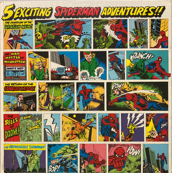 The Amazing Spider-Man - The Invasion Of The Dragon-Men Vol. II - Near Mint- LP Record 1974 Power USA Vinyl - Comic Book Story / Children's - Shuga Records