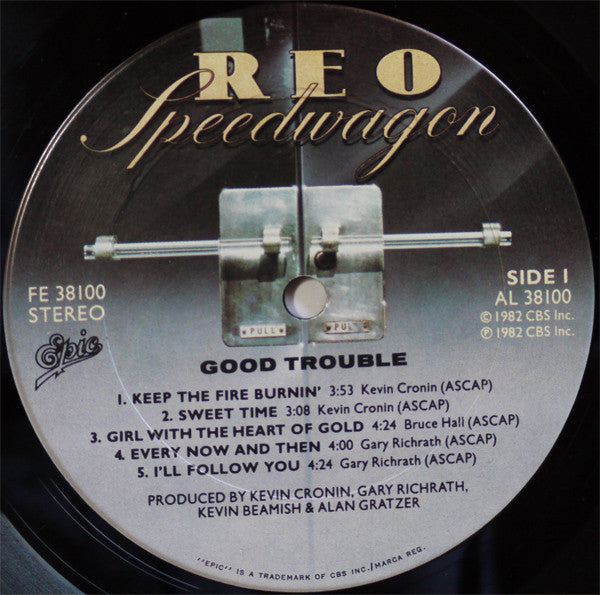 REO Speedwagon - Good Trouble - Mint- LP Record 1982 Epic USA Original Vinyl & Hype Sticker - Pop Rock / Classic Rock - Shuga Records