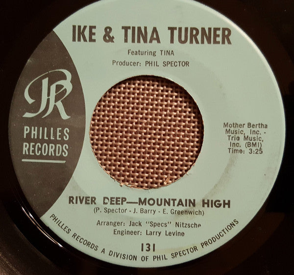 Ike & Tina Turner - River Deep - Mountain High - VG+ 7" Single Record 1966 Philles USA Unofficial Vinyl - Soul / Funk - Shuga Records