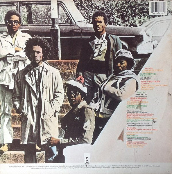 Bob Marley and The Wailers - Catch A Fire (1973) - VG+ LP Record Late 1970's Island USA Vinyl - Reggae / Roots Reggae - Shuga Records