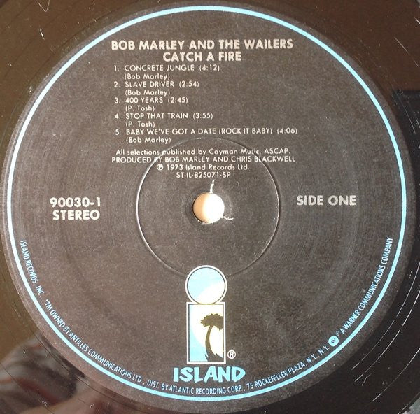 Bob Marley and The Wailers - Catch A Fire (1973) - VG+ LP Record Late 1970's Island USA Vinyl - Reggae / Roots Reggae - Shuga Records