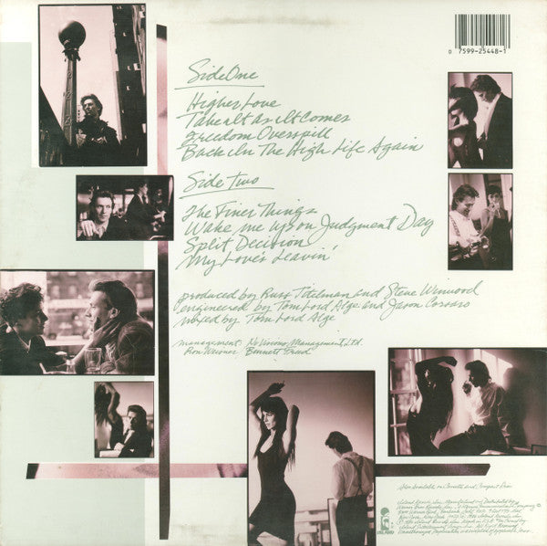 Steve Winwood - Back In The High Life - VG+ LP Record 1986 Island USA Vinyl - Pop Rock / Synth-pop - Shuga Records