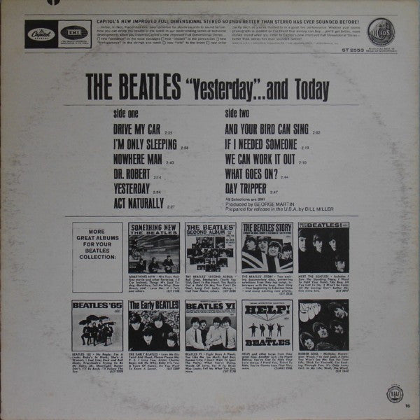 The Beatles – Yesterday And Today (1966) - VG+ LP Record 1971 Apple USA Stereo Vinyl - Pop Rock / Psychedelic Rock - Shuga Records
