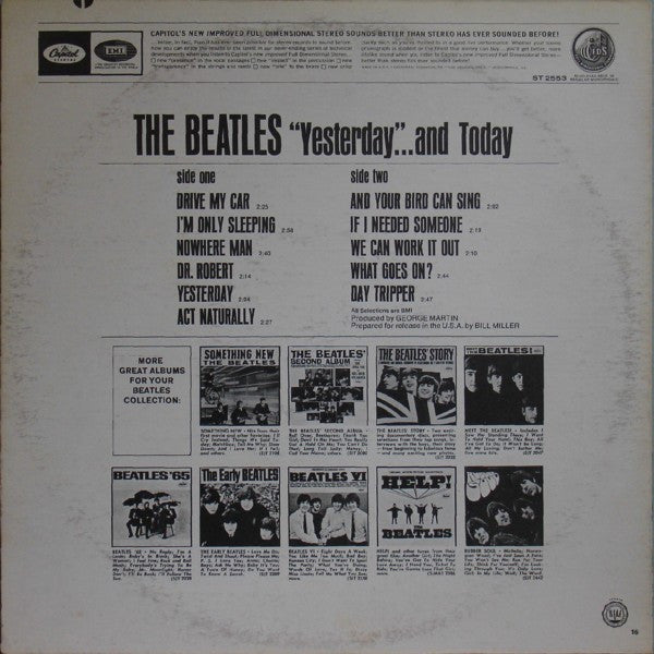The Beatles – Yesterday And Today (1966) - VG+ LP Record 1971 Apple USA Stereo Vinyl - Pop Rock / Psychedelic Rock