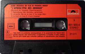 Vangelis Papathanassiou – L'Apocalypse Des Animaux - Used Cassette 1973 Polydor Tape - Ambient - Shuga Records