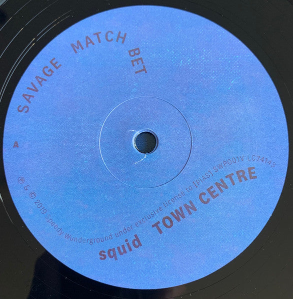 Squid  – Town Centre - Mint- EP Record 2019 Speedy Wunderground UK Vinyl - Alternative Rock / Indie Rock - Shuga Records