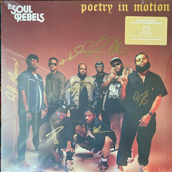 Signed Autographed - The Soul Rebels - Poetry in Motion - New LP Record 2019 Mack Avenue USA Splattered Vinyl & Download - Funk / Brass Band / Bayou Funk - Shuga Records