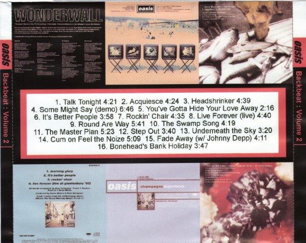 Oasis - Backbeat : Volume 2 - Mint- CD 1990s Unofficial - Alternative Rock / Pop Rock / Britpop - Shuga Records