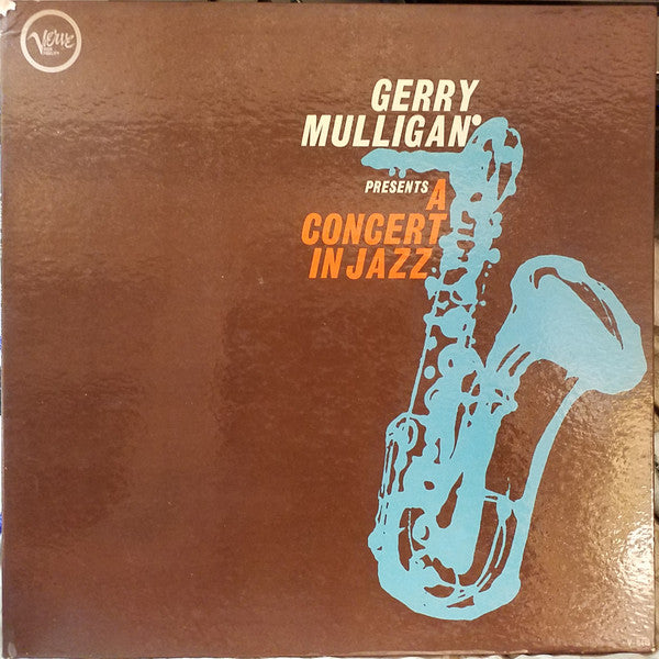 Gerry Mulligan - Gerry Mulligan Presents A Concert In Jazz - VG+ LP Record 1961 Verve Mono USA Vinyl - Jazz / Cool Jazz - Shuga Records